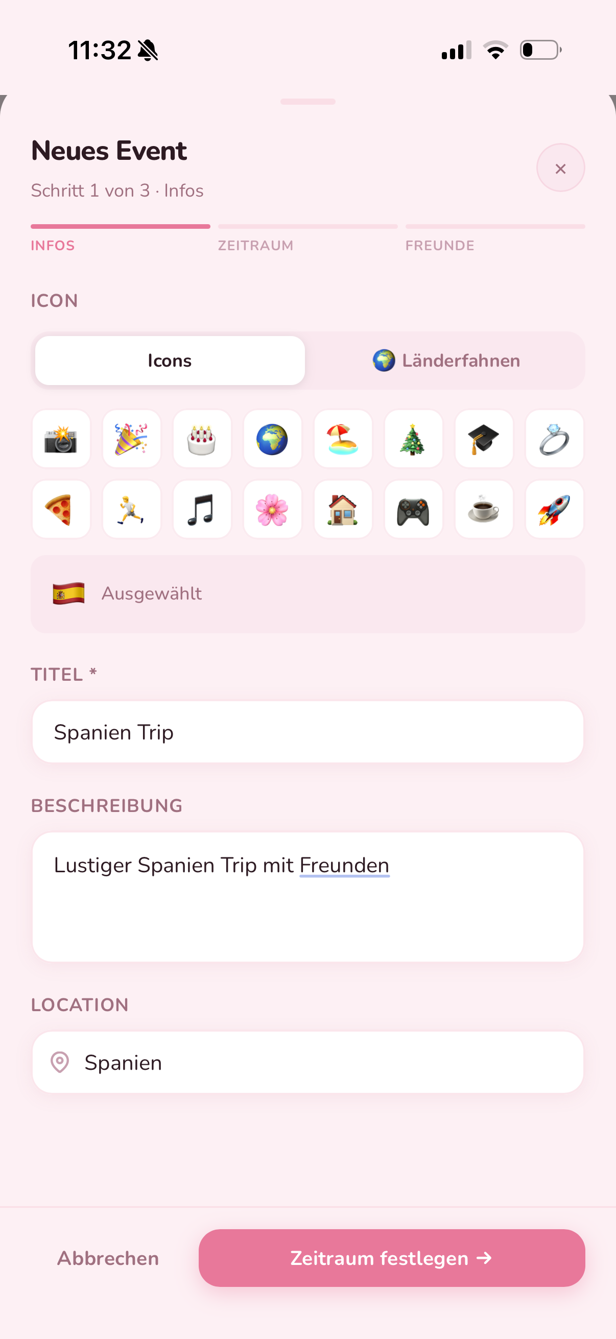 Event erstellen